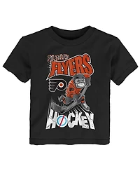 Outerstuff Toddler Black Philadelphia Flyers One Timer T-Shirt
