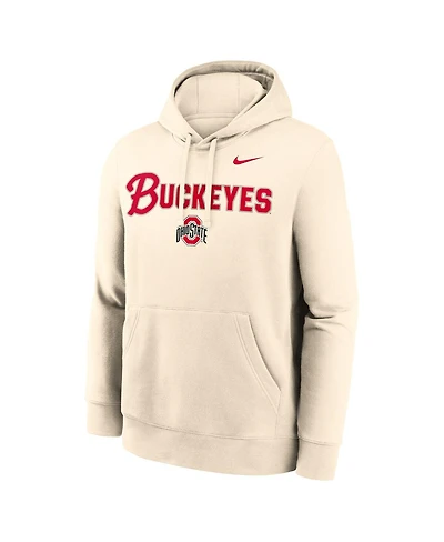 Nike Men's Natural Ohio State Buckeyes Primetime Club Hoodie
