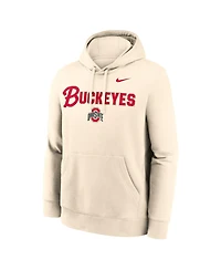 Nike Men's Natural Ohio State Buckeyes Primetime Club Hoodie