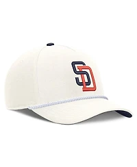 Nike Men's Cream San Diego Padres Cooperstown Rise Adjustable Hat
