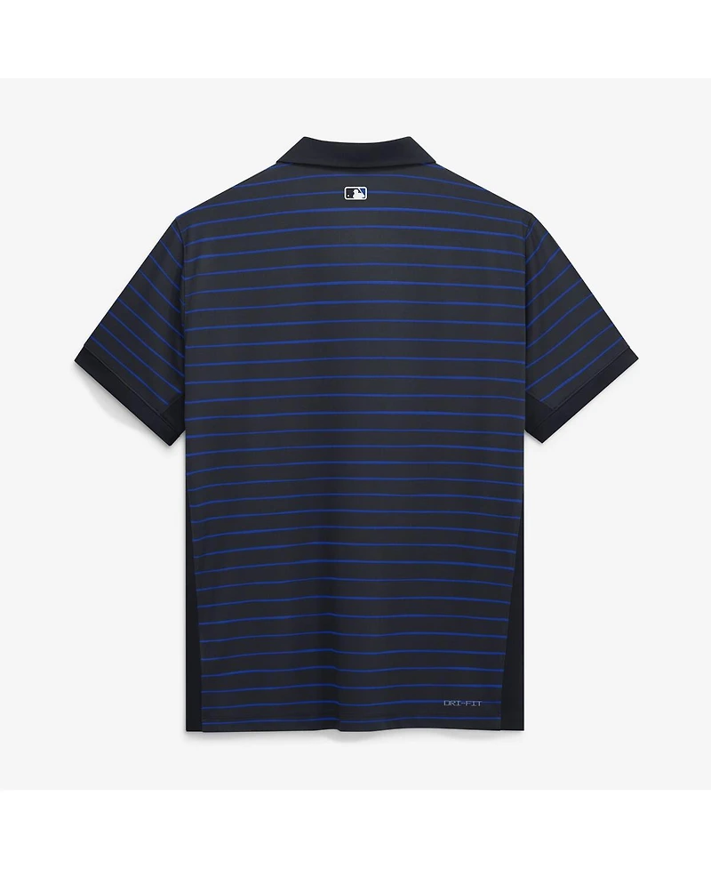 Nike Men's Navy/Royal Detroit Tigers Authentic Collection City Connect Striped Victory Dri-fit Polo Shirt