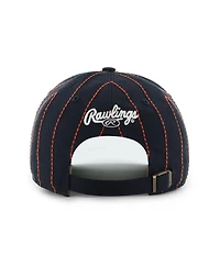 '47 Brand Men's x Rawlings Navy Detroit Tigers Pinstripe Hitch Adjustable Hat