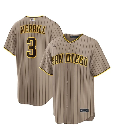 Nike Men's Jackson Merrill Sand San Diego Padres Alternate Replica Jersey