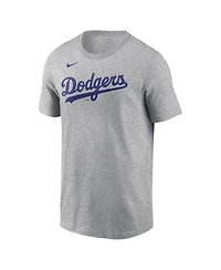 Nike Men's Shohei Ohtani Heather Gray Los Angeles Dodgers Name Number T-Shirt