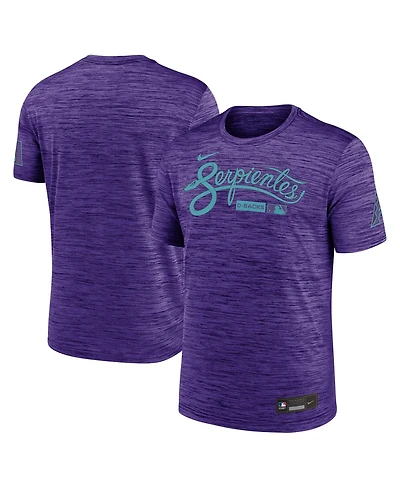 Nike Men's Purple Arizona Diamondbacks Authentic Collection City Connect Velocity Dri-fit T-Shirt