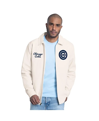 Starter Men's White Chicago Cubs Franchise Lightweight Full-Zip Jacket