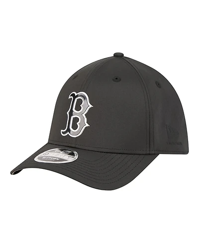 New Era Men's Black Boston Red Sox Metallic 39THIRTY M-Crown Flex Hat