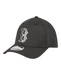 New Era Men's Black Boston Red Sox Metallic 39THIRTY M-Crown Flex Hat