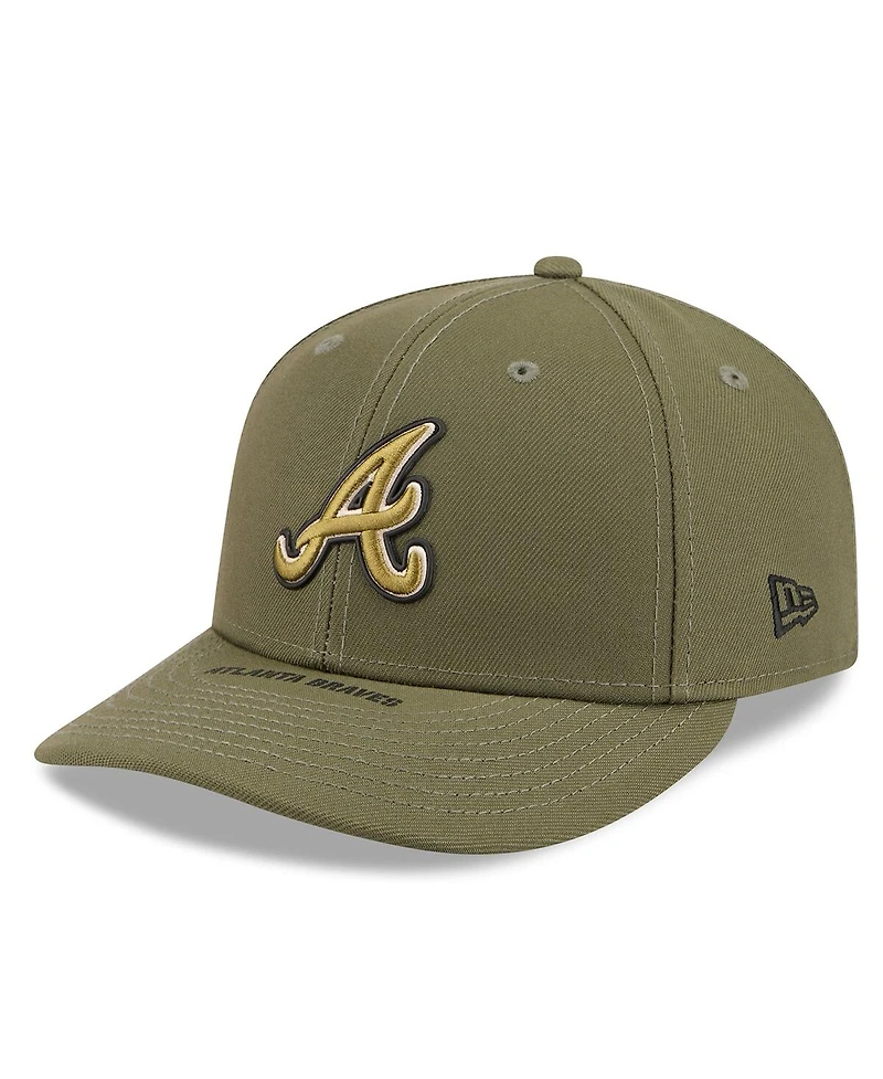New Era Men's Olive Atlanta Braves 2026 Armed Forces Day Low Profile 59FIFTY Fitted Hat