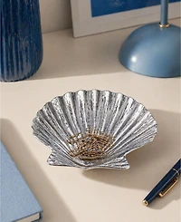 Mariposa Scallop Trinket 4" Aluminum Dish