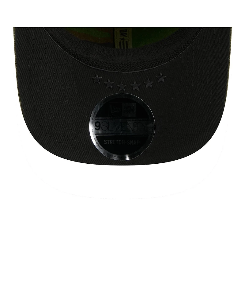 New Era Men's Olive Atlanta Braves 2026 Armed Forces Day 9SEVENTY Adjustable Hat