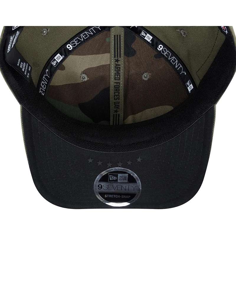 New Era Men's Olive San Diego Padres 2026 Armed Forces Day 9SEVENTY Adjustable Hat