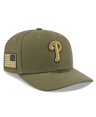 New Era Men's Olive Philadelphia Phillies 2026 Armed Forces Day 9SEVENTY Adjustable Hat