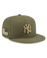 New Era Men's Olive New York Yankees 2026 Armed Forces Day 9FIFTY Snapback Hat