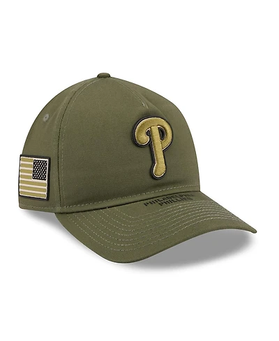 New Era Men's Olive Philadelphia Phillies 2026 Armed Forces Day 9TWENTY Adjustable Hat