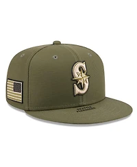New Era Men's Olive Seattle Mariners 2026 Armed Forces Day 59FIFTY Fitted Hat