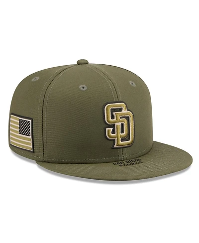 New Era Men's Olive San Diego Padres 2026 Armed Forces Day 59FIFTY Fitted Hat