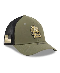 New Era Men's Olive St. Louis Cardinals 2026 Armed Forces Day 39THIRTY M-Crown Flex Hat