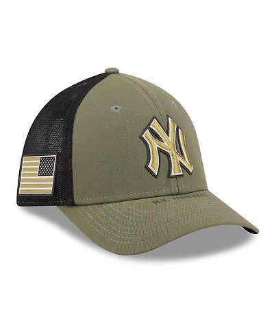 New Era Men's Olive New York Yankees 2026 Armed Forces Day 39THIRTY M-Crown Flex Hat