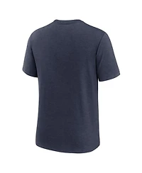 Nike Men's Heather Navy Chicago Cubs Electric Bear Tri-Blend T-Shirt