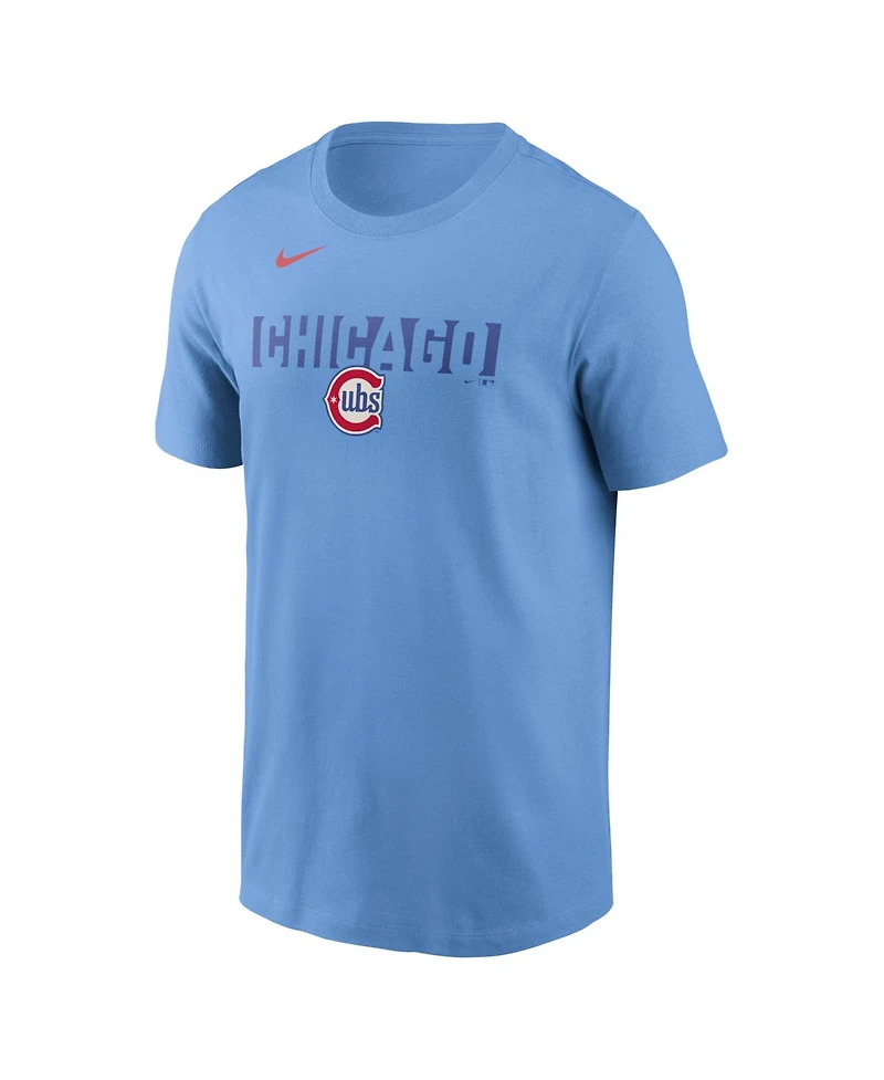 Nike Men's Light Blue Chicago Cubs Alternate T-Shirt