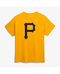 Logo Athletic Men's Gold Pittsburgh Pirates Logo T-Shirt