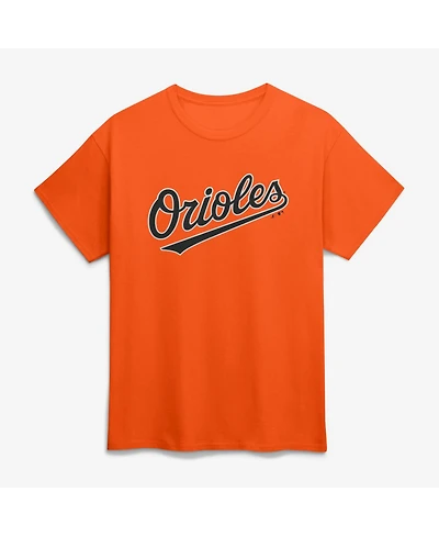 Logo Athletic Men's Orange Baltimore Orioles Wordmark T-Shirt