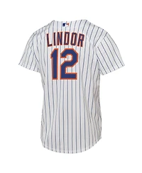 Nike Big Boys and Girls Francisco Lindor White New York Mets Home Replica Player Jersey
