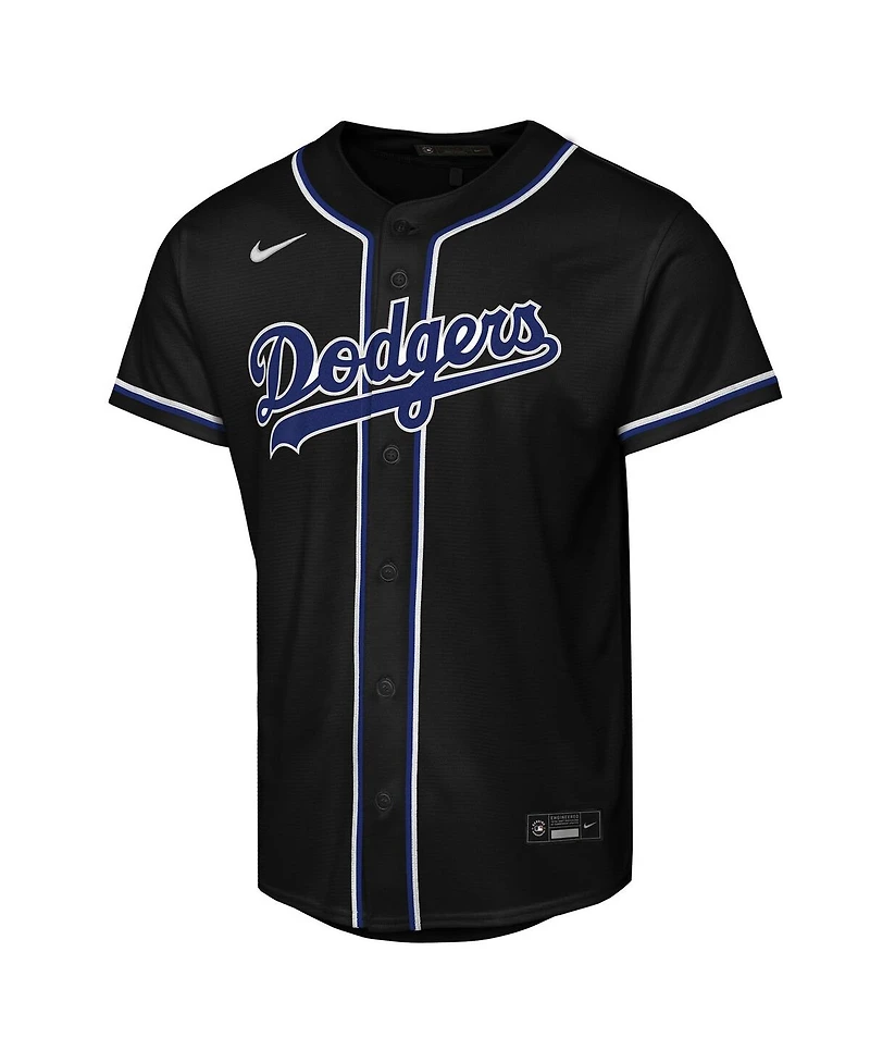 Nike Big Boys and Girls Mookie Betts Black Los Angeles Dodgers Fashion Replica Player Jersey