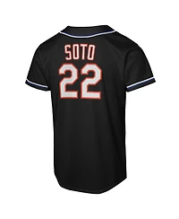 Nike Big Boys and Girls Juan Soto Black New York Mets Fashion Replica Player Jersey