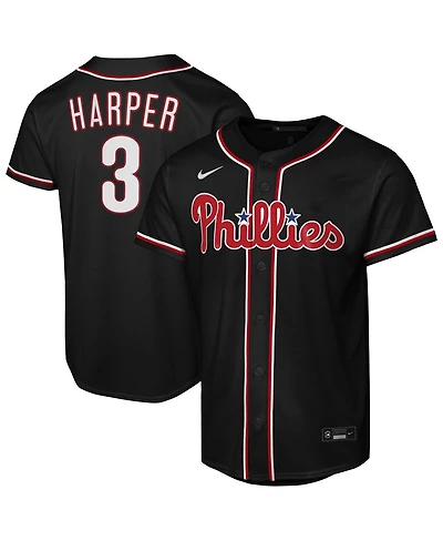 Nike Big Boys and Girls Bryce Harper Black Philadelphia Phillies Fashion Replica Player Jersey