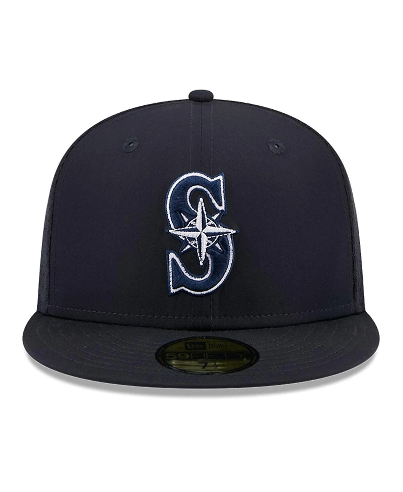 New Era Men's Navy Seattle Mariners 2026 Batting Practice 59FIFTY Fitted Hat