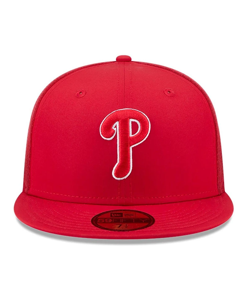 New Era Men's Red Philadelphia Phillies 2026 Batting Practice 59FIFTY Fitted Hat
