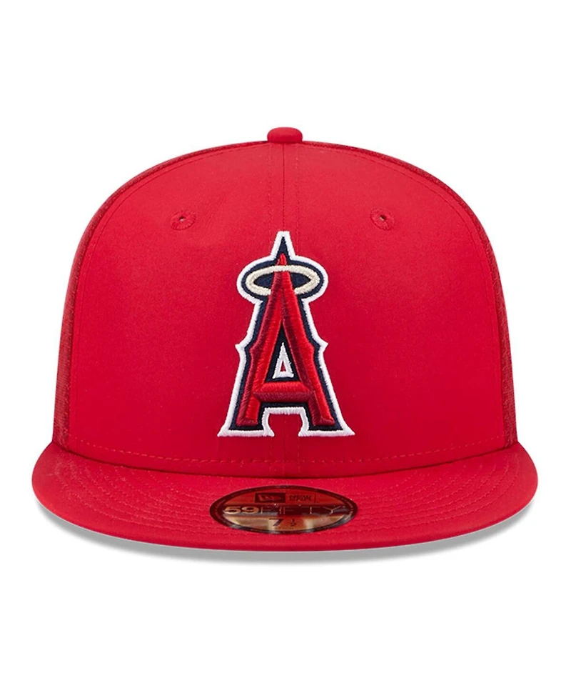 New Era Men's Red Los Angeles Angels 2026 Batting Practice 59FIFTY Fitted Hat