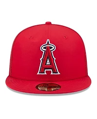 New Era Men's Red Los Angeles Angels 2026 Batting Practice 59FIFTY Fitted Hat