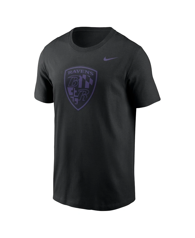 Nike Men's Black Baltimore Ravens Clutch Player T-Shirt