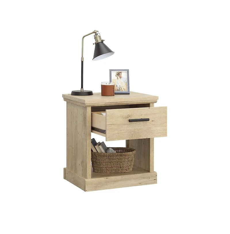 Sauder Aspen Post Night Stand, Prime Oak finish