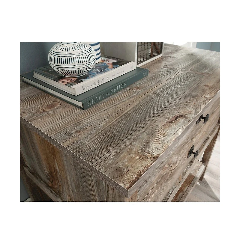 Sauder Granite Trace File Cabinet, Rustic Cedar finish