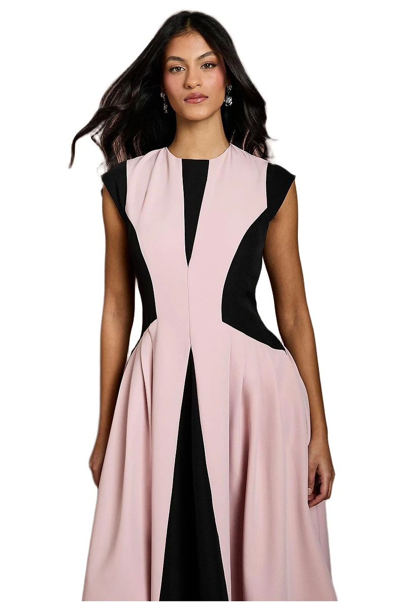 Coast Women's Crepe Colour Block Midi Dress