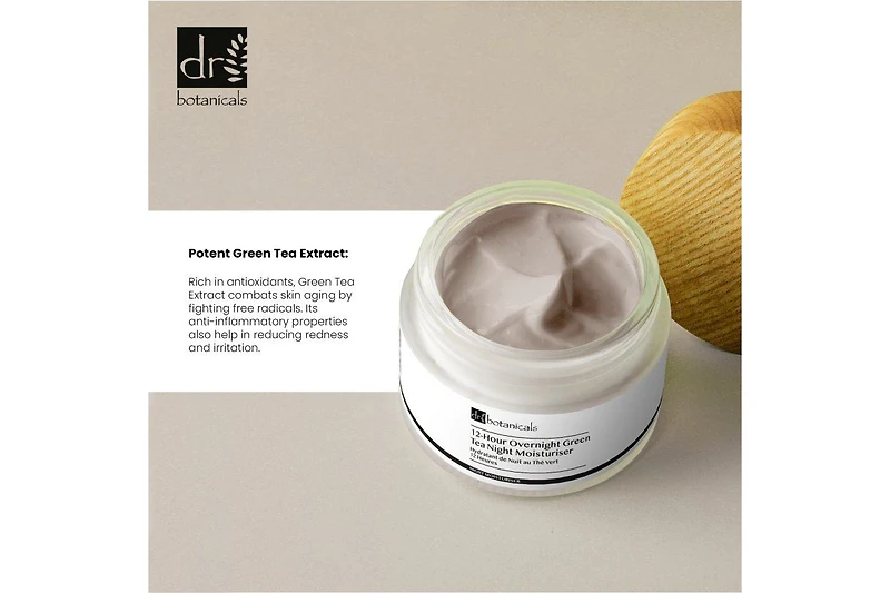 Dr. Botanicals 12-Hour Overnight Green Tea Night Moisturiser 50 milliliter