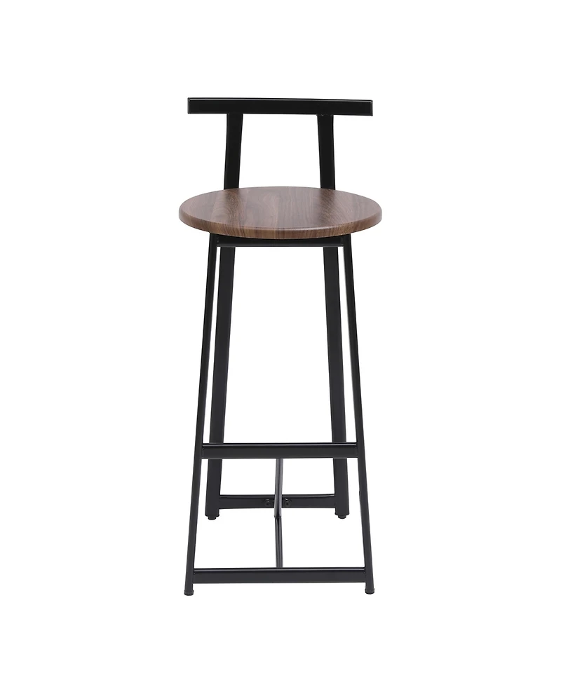 flynama Counter Height Bar Stools Set of 3 with Back