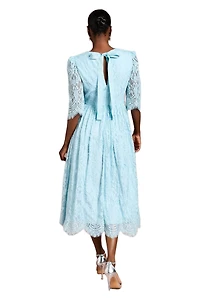 Coast Women's Lace Short Sleeve Midi Dress