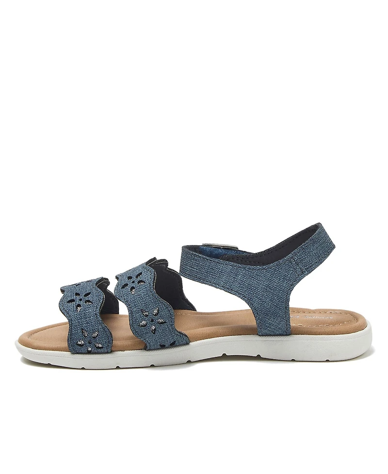 Lands' End Girls Easy On Flower Sandals