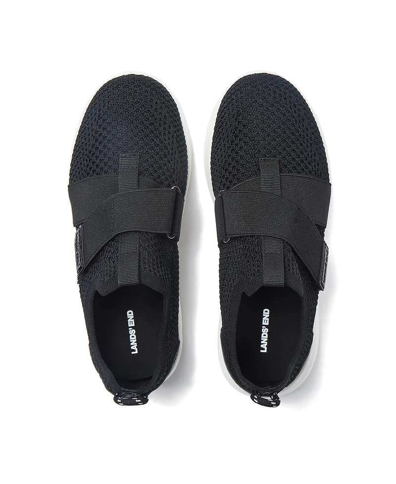 Lands' End Little Girls Easy On Sport Sneakers
