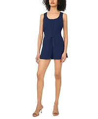CeCe Women's Scoop Neck Button-Down Vest Top