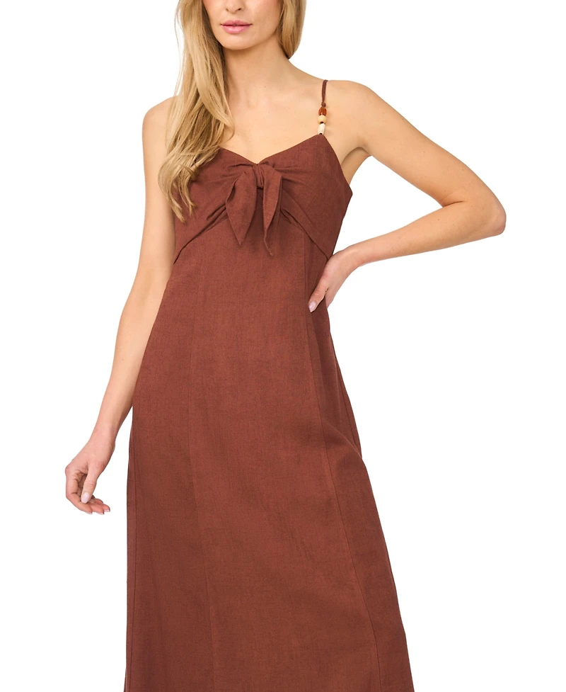 CeCe Women's Sleeveless V-Neck Tank Midi Dress