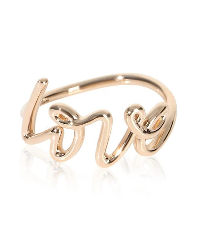 Pre-Owned Tiffany & Co Rose Gold Small Model Paloma Picasso Graffiti Love Ring