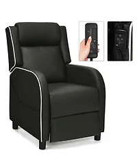Gouun Massage Gaming Recliner with Retractable Footrest and Lumbar Support