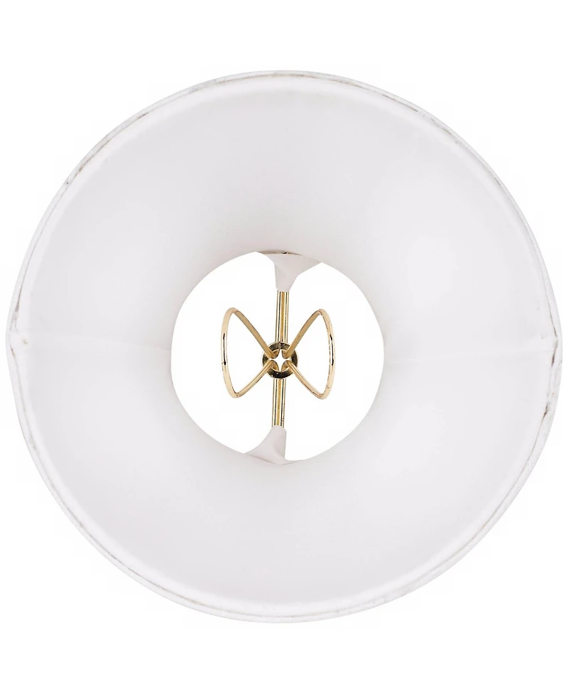 Springcrest Imperial Shade Set of 2 Empire Lamp Shades Fabric Small 3" Top x 6" Bottom x 5" High Candelabra Clip-On Fitting