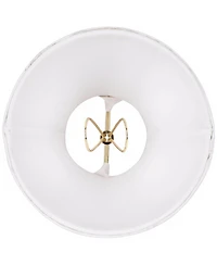 Springcrest Imperial Shade Set of 2 Empire Lamp Shades Fabric Small 3" Top x 6" Bottom x 5" High Candelabra Clip-On Fitting